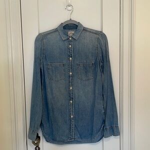 J. Crew Chambray Denim Button-Up Shirt
